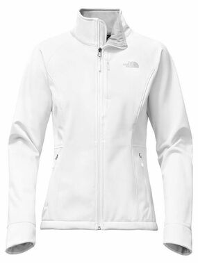 The North Face Women's White Softshell apex bionic Jacket médium